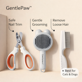 GentlePaws™ Pet Grooming Starter Kit – For Cats & Dogs